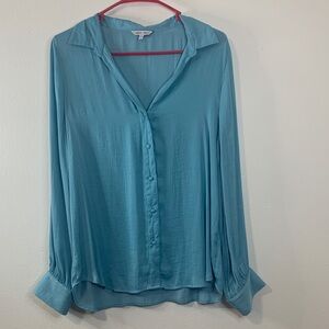 Naked Zebra Teal Button Down Shirt